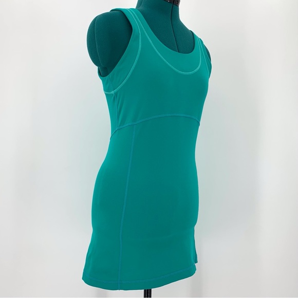 lucy Sea Green Power Yoga Extra Long Moisture Wicking Tank, Small - Picture 9 of 16